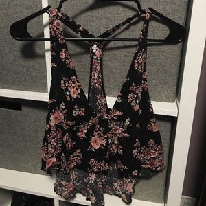 Urban Outfitters floral crop top