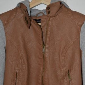 Pacsun Leather Jacket with buttons || size S