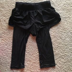 Athleta Running shorts with built in leggings, S