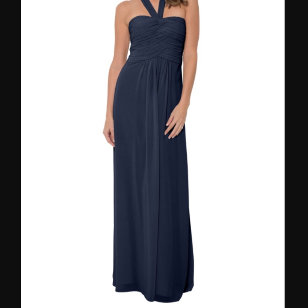 Monique Lhullier Navy Bridesmaid Dress 450021