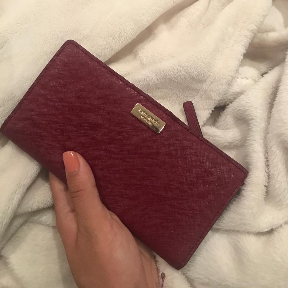 Kate Spade Cameron Street Stacy Wallet Dark Red