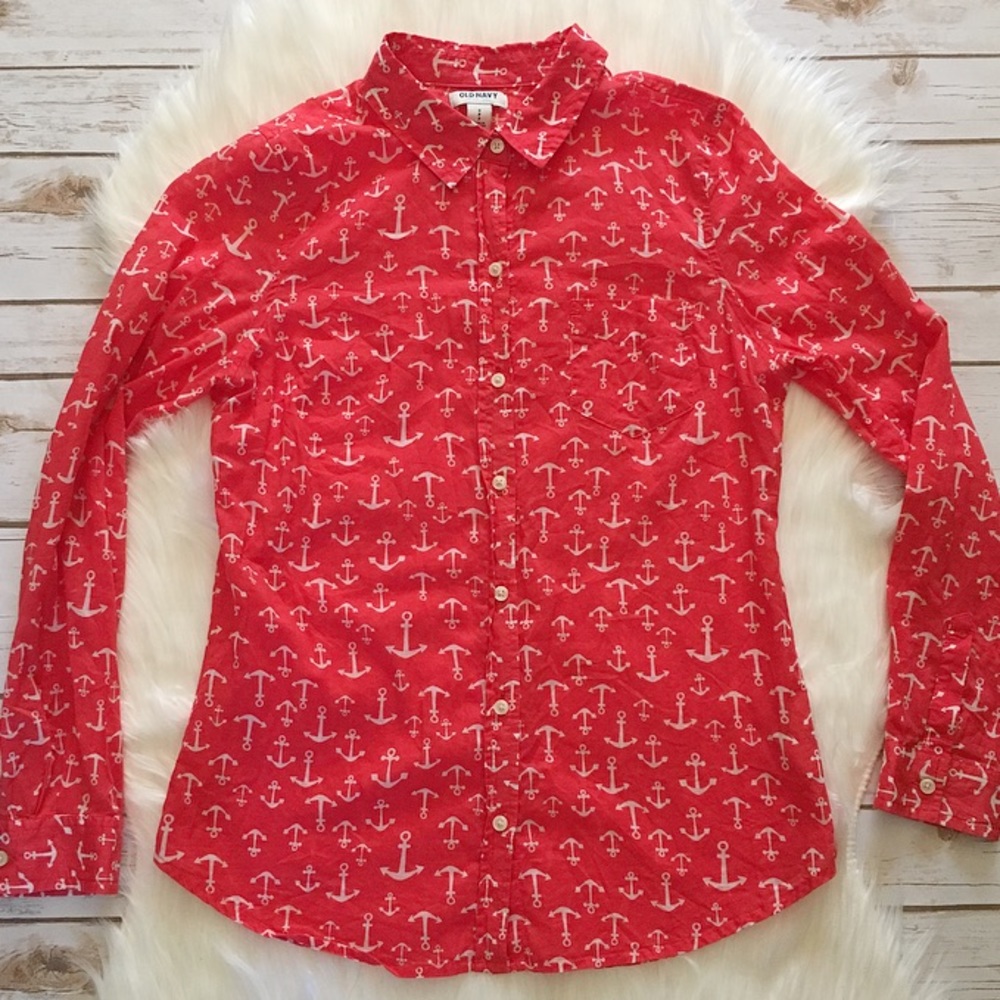 Anchor Button Down ⚓️