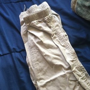 Light tan joggers