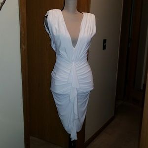 White Dress with back cut out