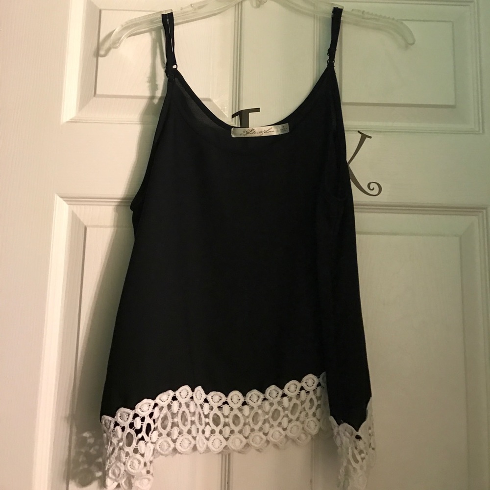 Black tank top