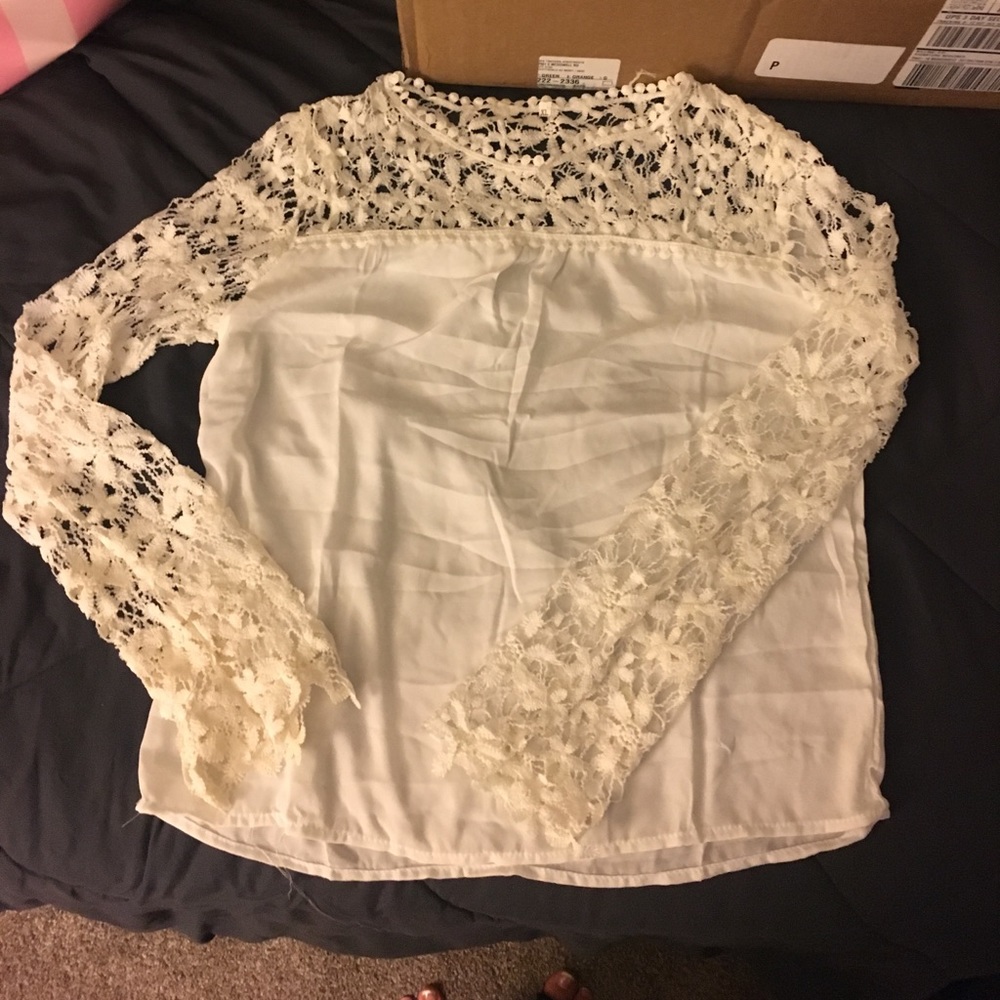 Long sleeve  white top