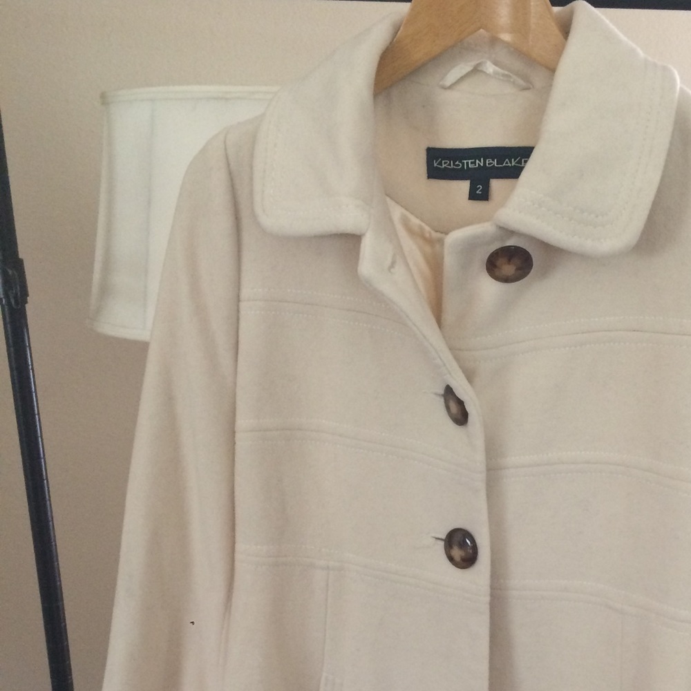 Cream color coat