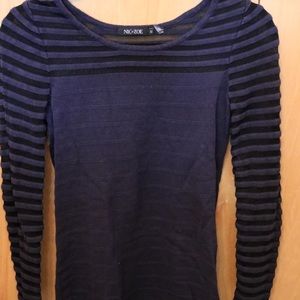 Nic + Zoe XS Navy Sweater