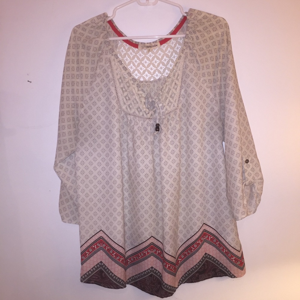 White patterned Blouse