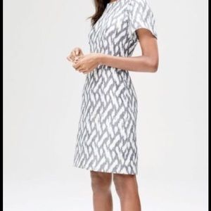 J crew ikat flutter sleeve dress