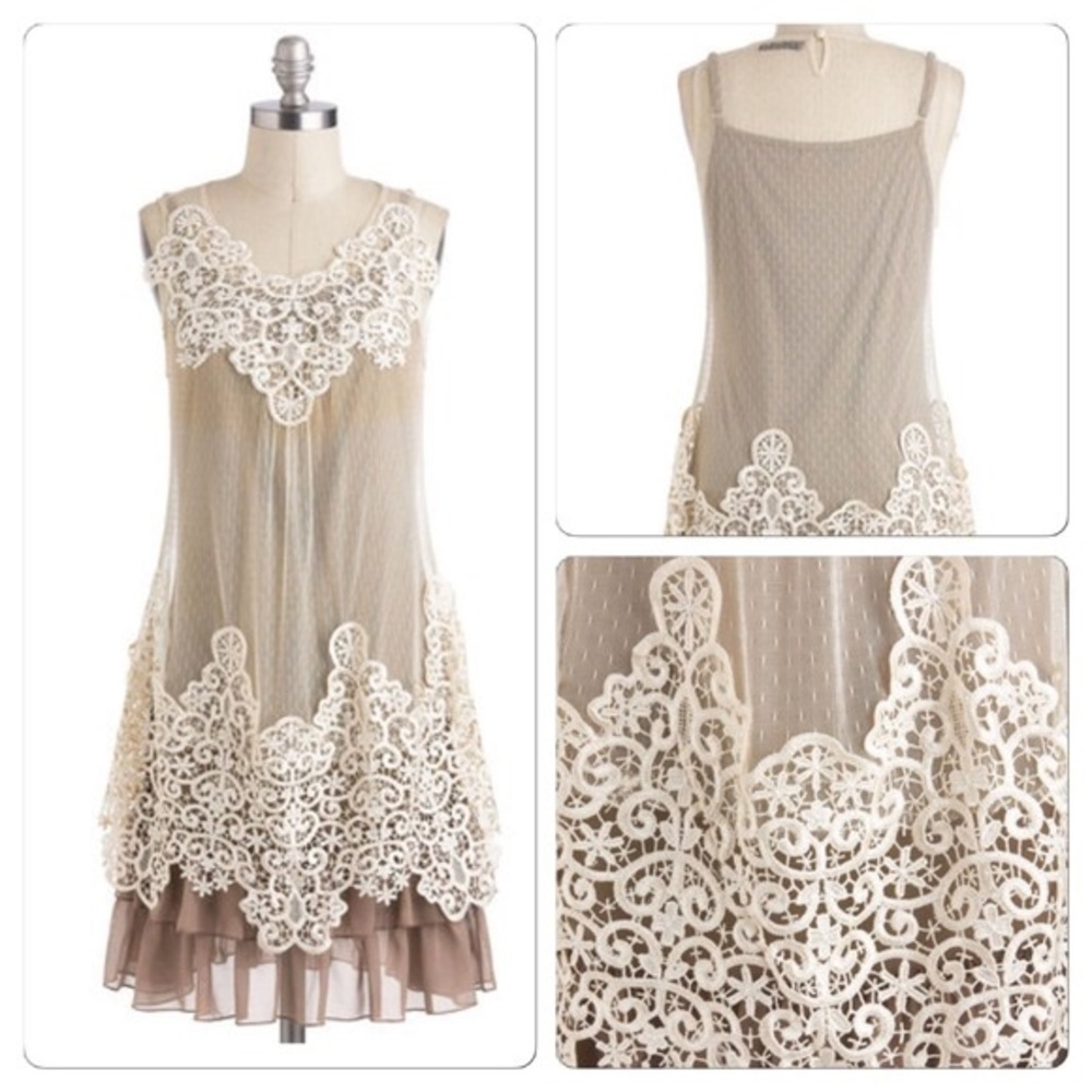 Modcloth vintage inspired lace dress - Picture 1 of 5