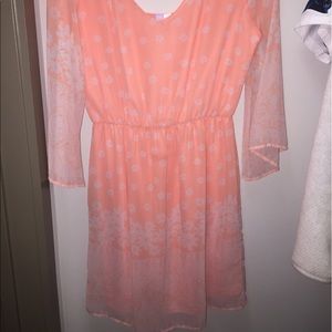 Peach dress