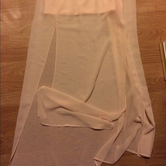 Light Pink Maxi Sheer Forever 21 Dress - Picture 7 of 8