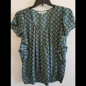 Black Rainn ruffled blouse