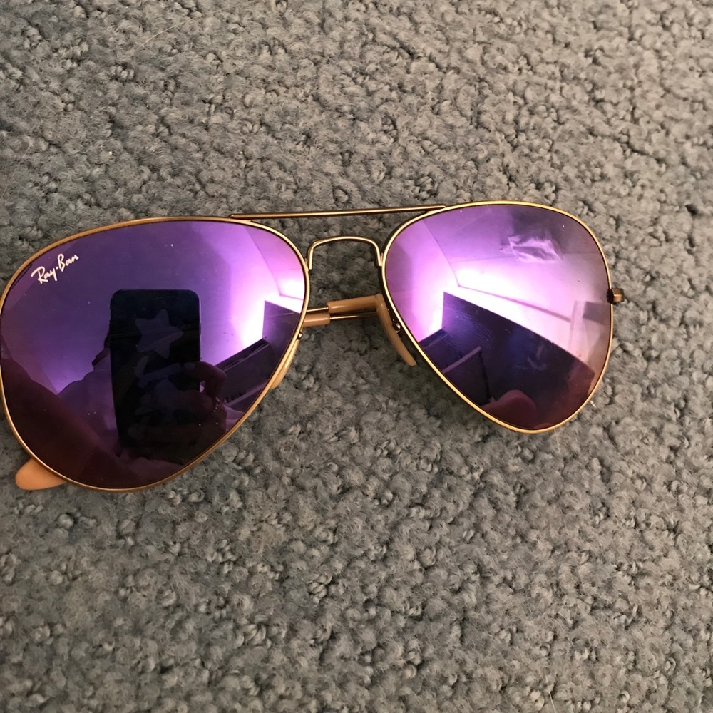 Purple reflector ray bans