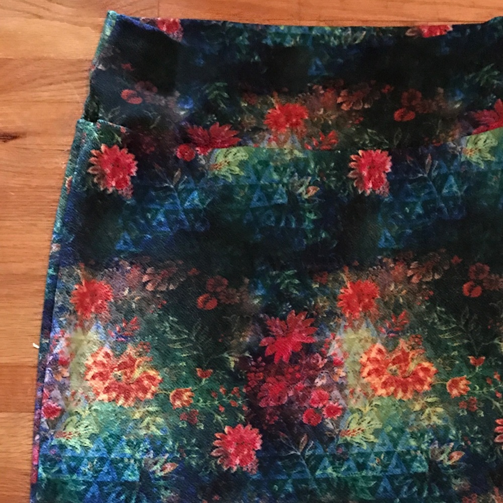 Water Color floral lularoe Cassie Skirt