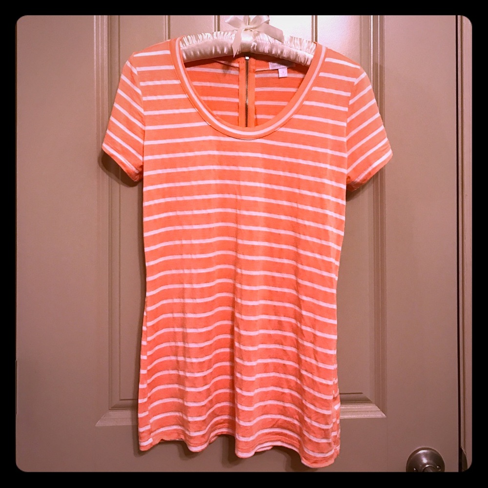 Striped Scoop Neck Tee
