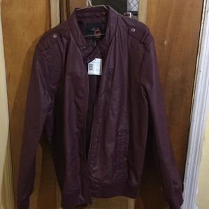 Burgundy Guess fitted jacket