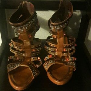 Gladiator heeled sandal