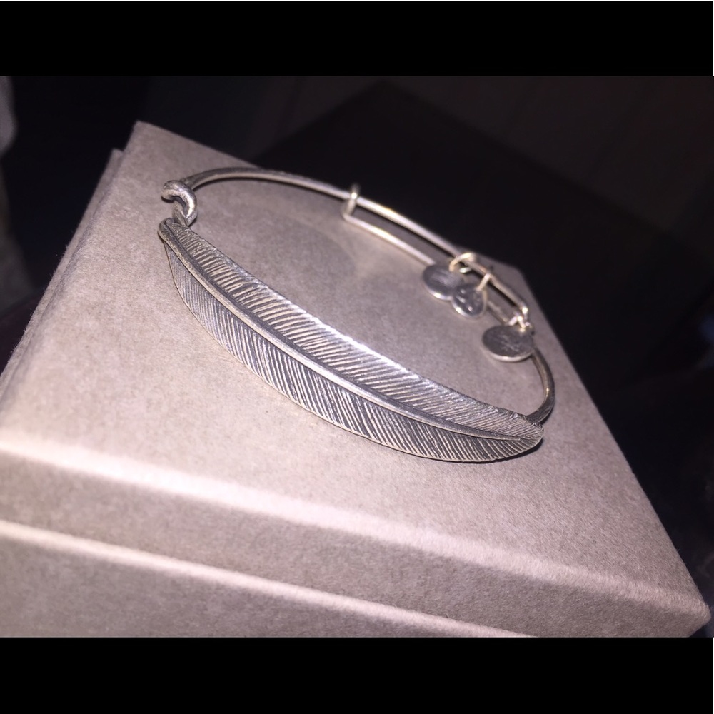 Alex & Ani feather wrap around Bangle