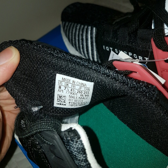 Adidas EQT Support 93/17 Boost Turbo Red sz 8 - Picture 4 of 8