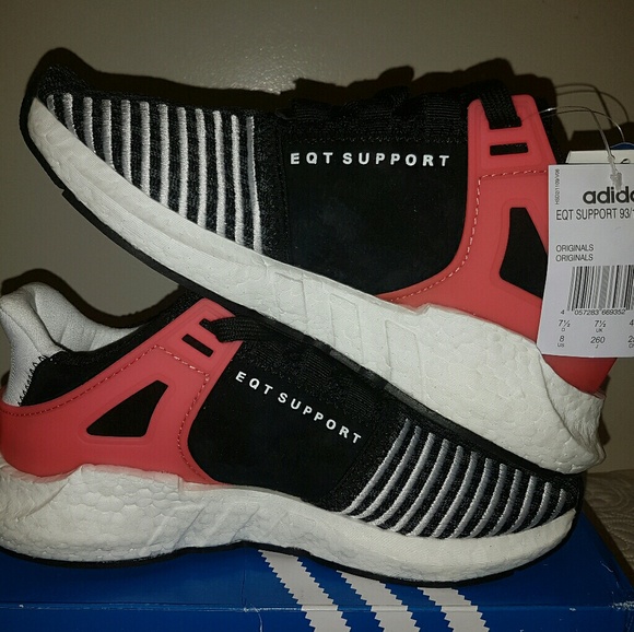 Adidas EQT Support 93/17 Boost Turbo Red sz 8 - Picture 6 of 8