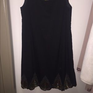 Black, beaded dress