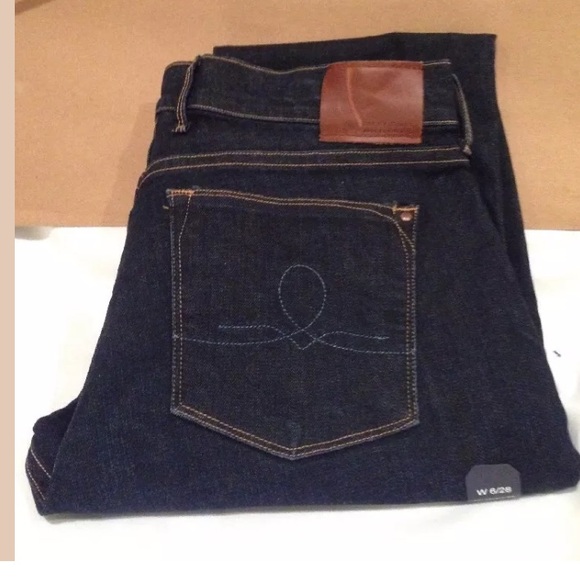 NEW LUCKY BRAND JEANS DARK SIZE 6/28 32" REGULAR - Picture 5 of 5