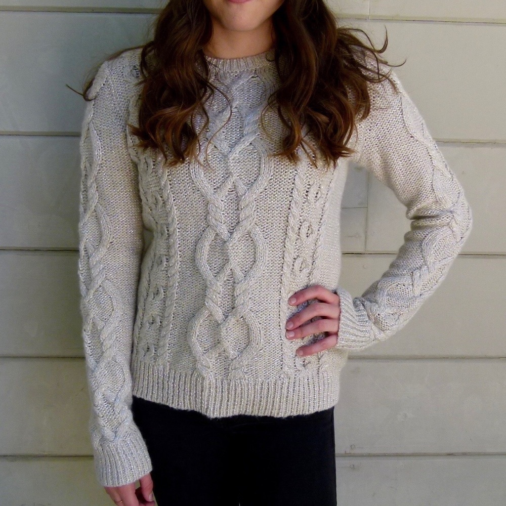 Tan pull-over sweater