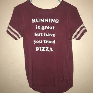 Maroon hollister graphic-t