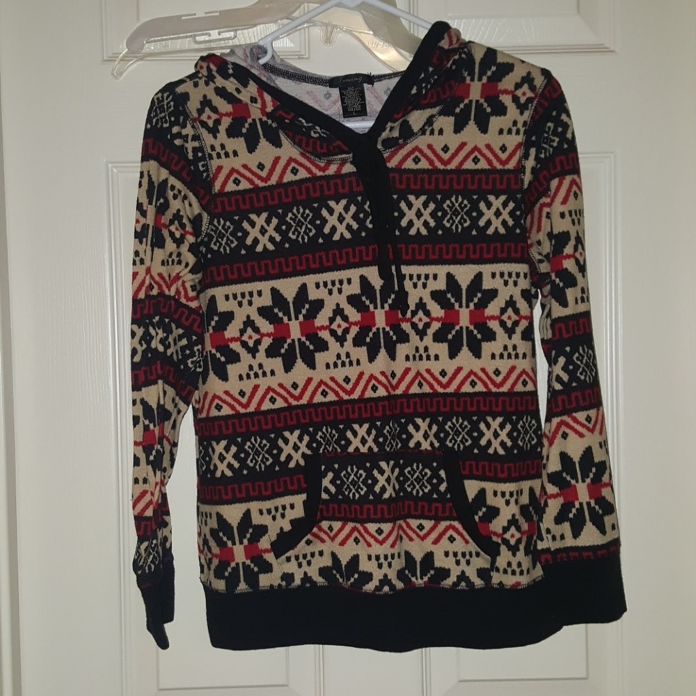 Tribal Sweater with Hood
