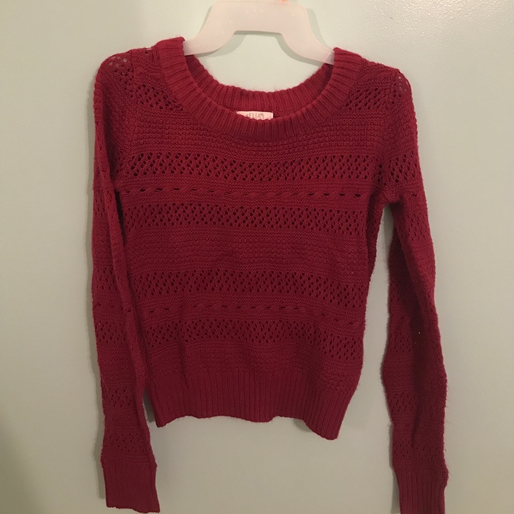 Delias dark pink sweater