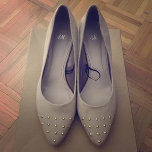 H&M studded suede heels