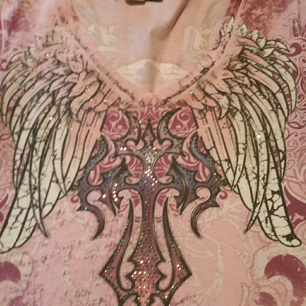 Sm. Angles and diamonds tee