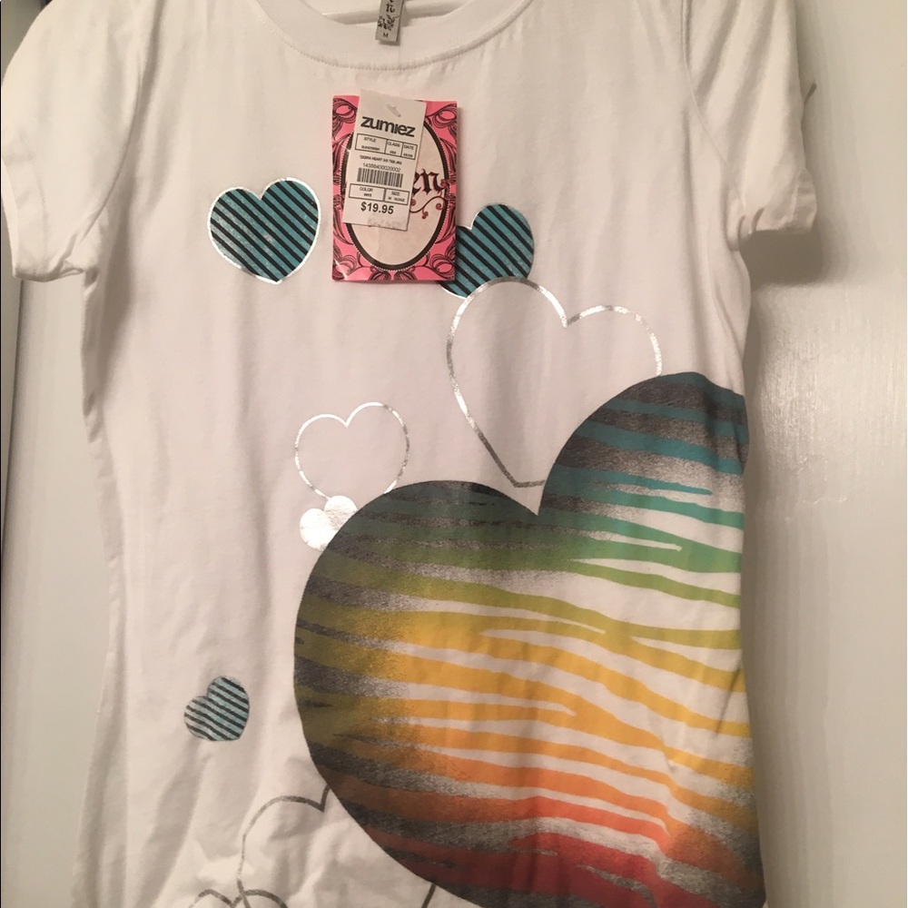 Zebra Heart Tshirt