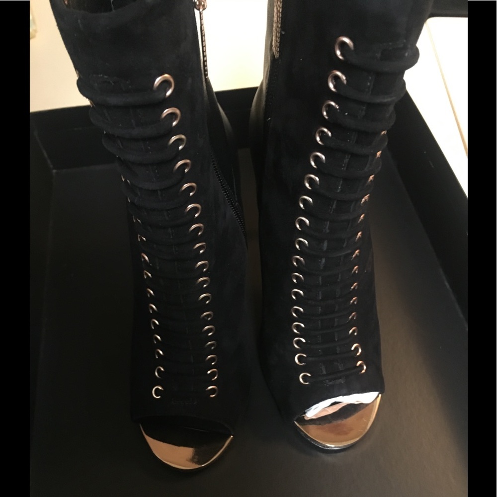 IVY KIRZHANER HEELS BLACK STRETCH LUX KIDSUEDE