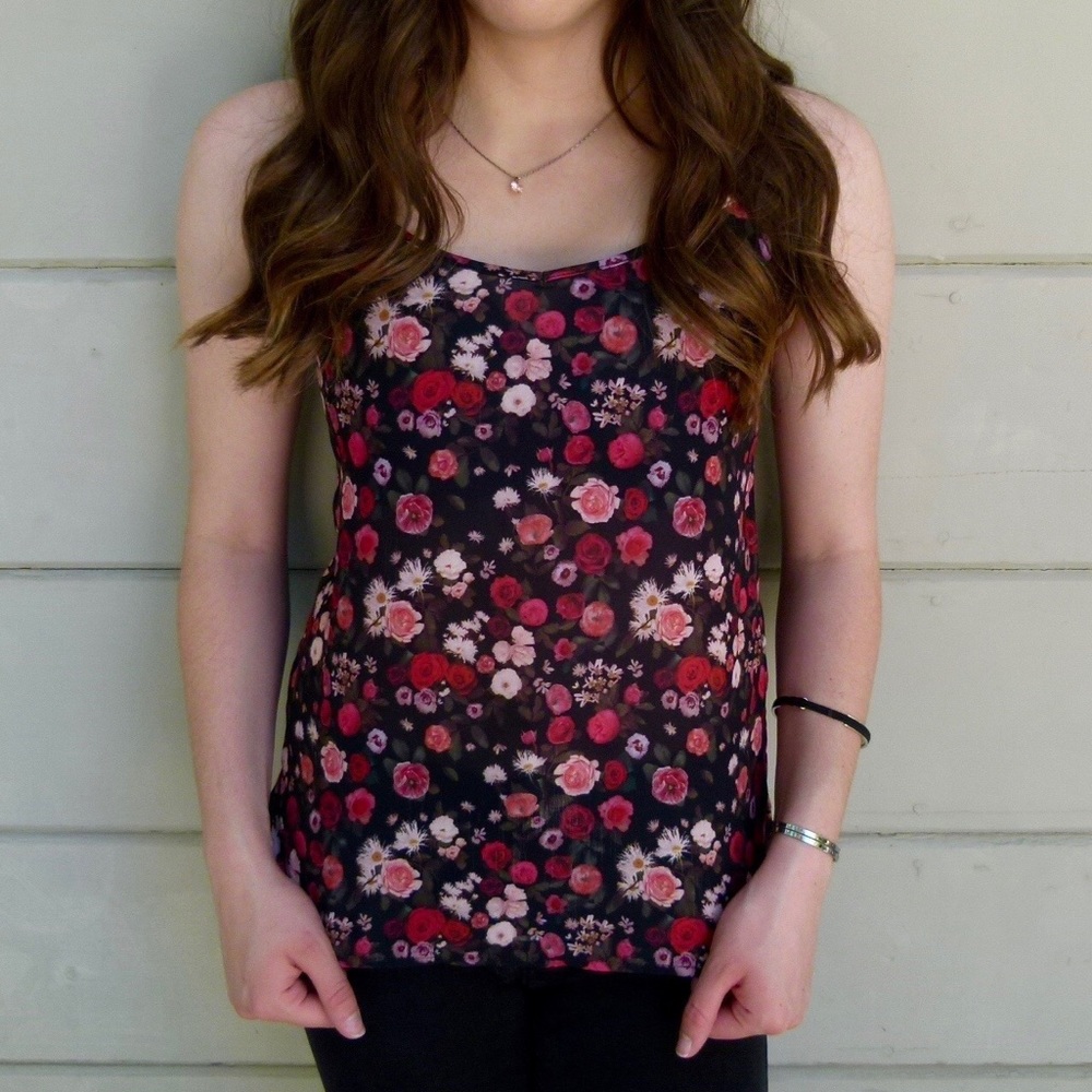 Flowy, floral tank