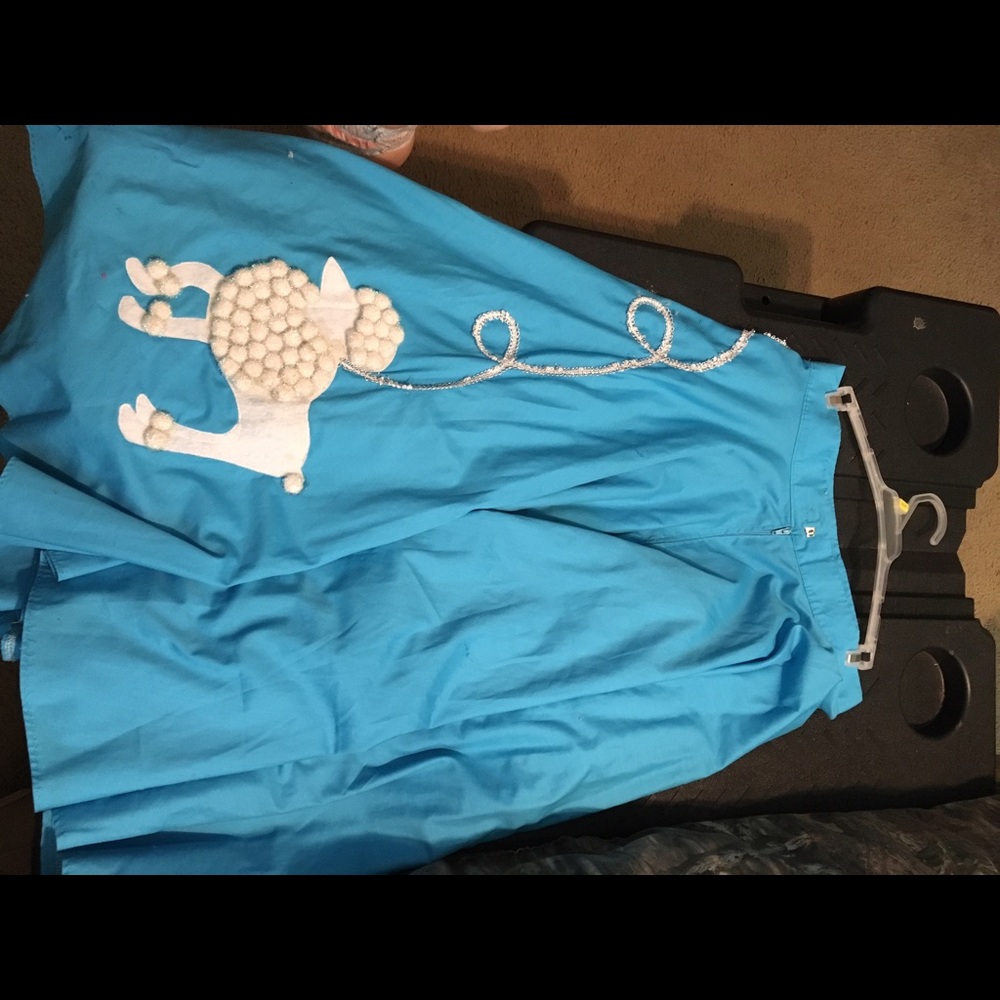 Handmade poodle skirt