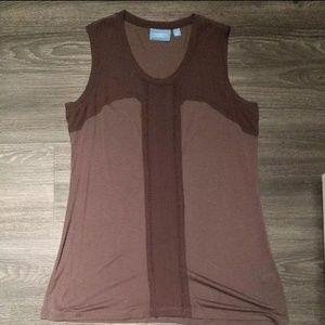Vera wang collection sleeveless blouse