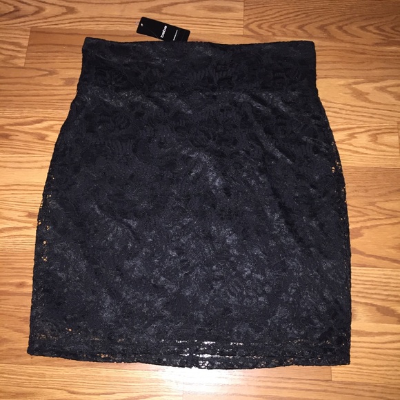 bebe Dresses & Skirts - Black lace skirt