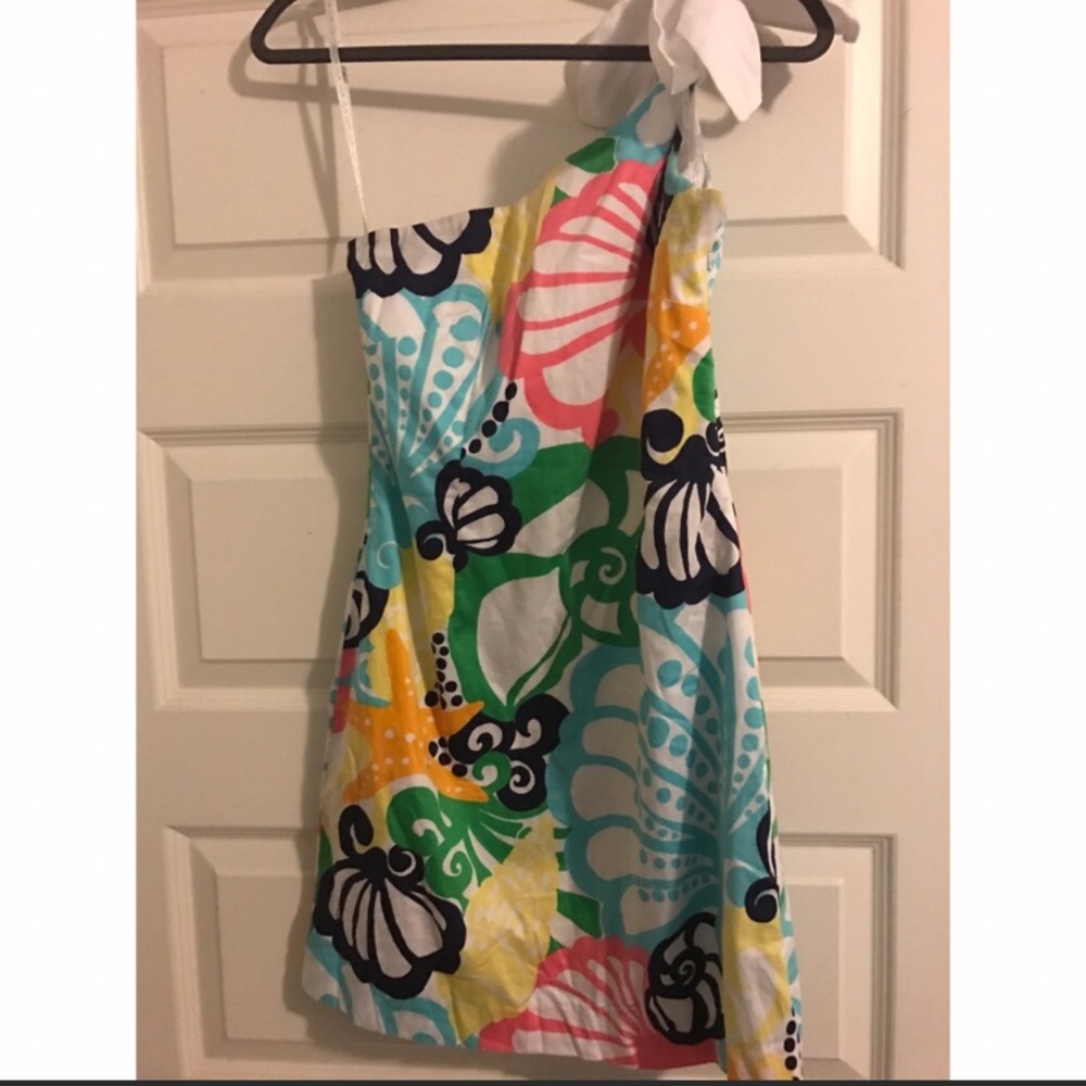 Lilly Pulitzer Chiquita Bonita one shoulder dress
