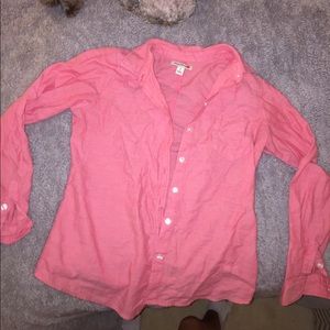 Coral collard shirt