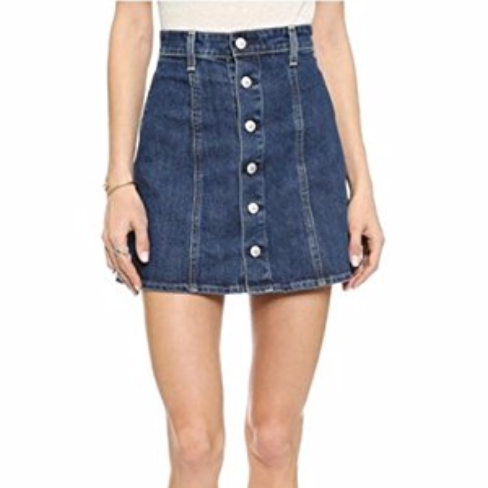 Dixperfect A Line Denim Mini Skirt
