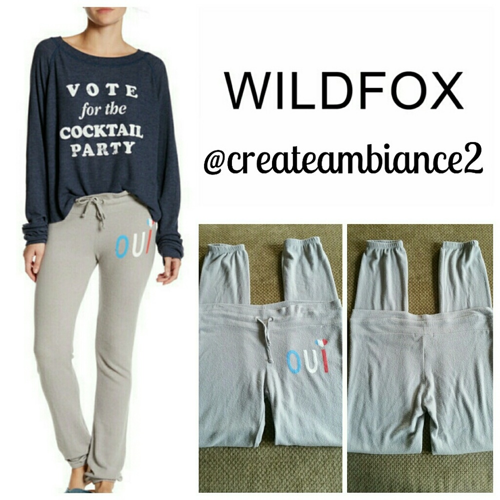 WILDFOX  "OUI" Sweatpants