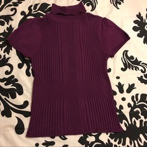 Purple Turtle Neck Shirt