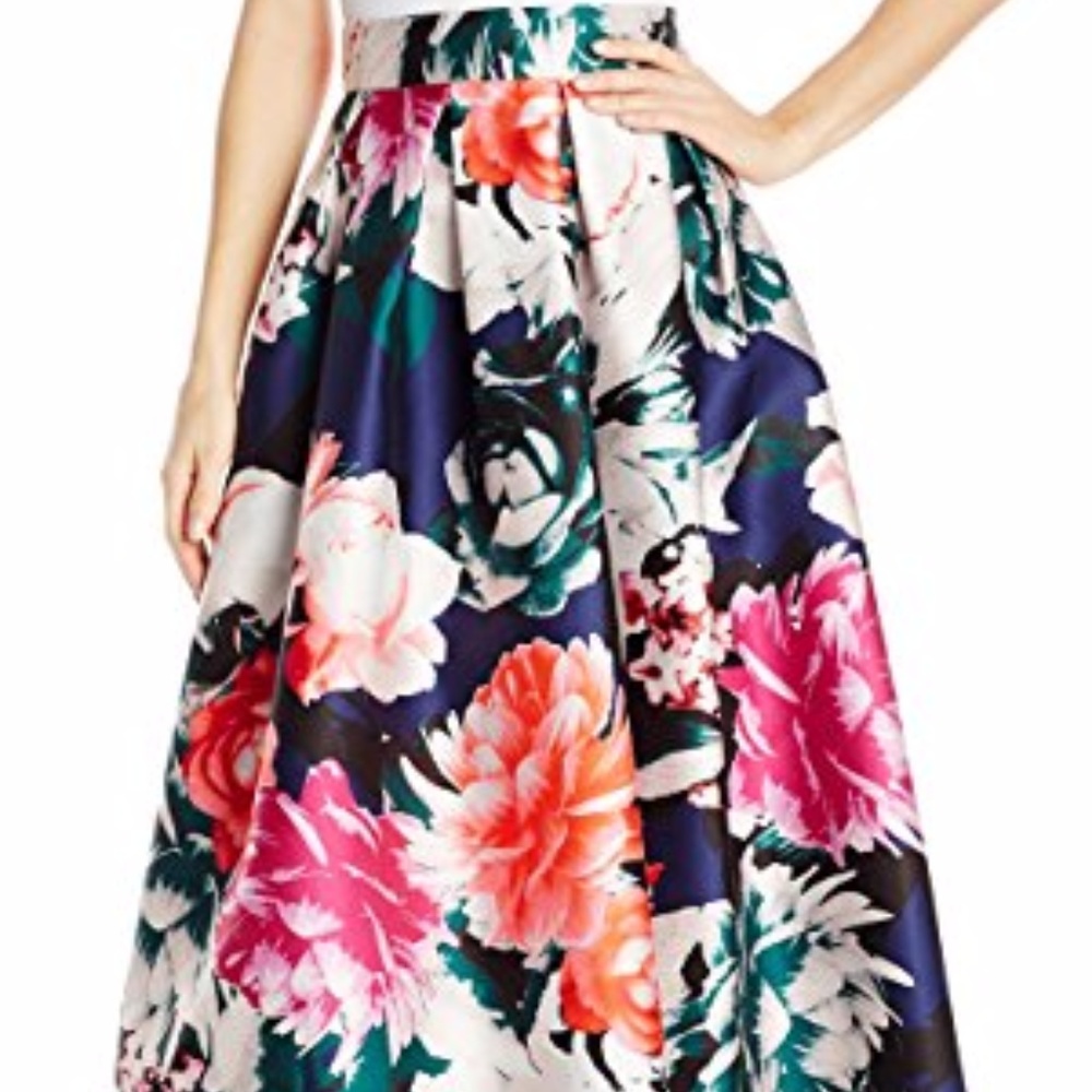 Eliza J Women's Floral Ballgown Skirt