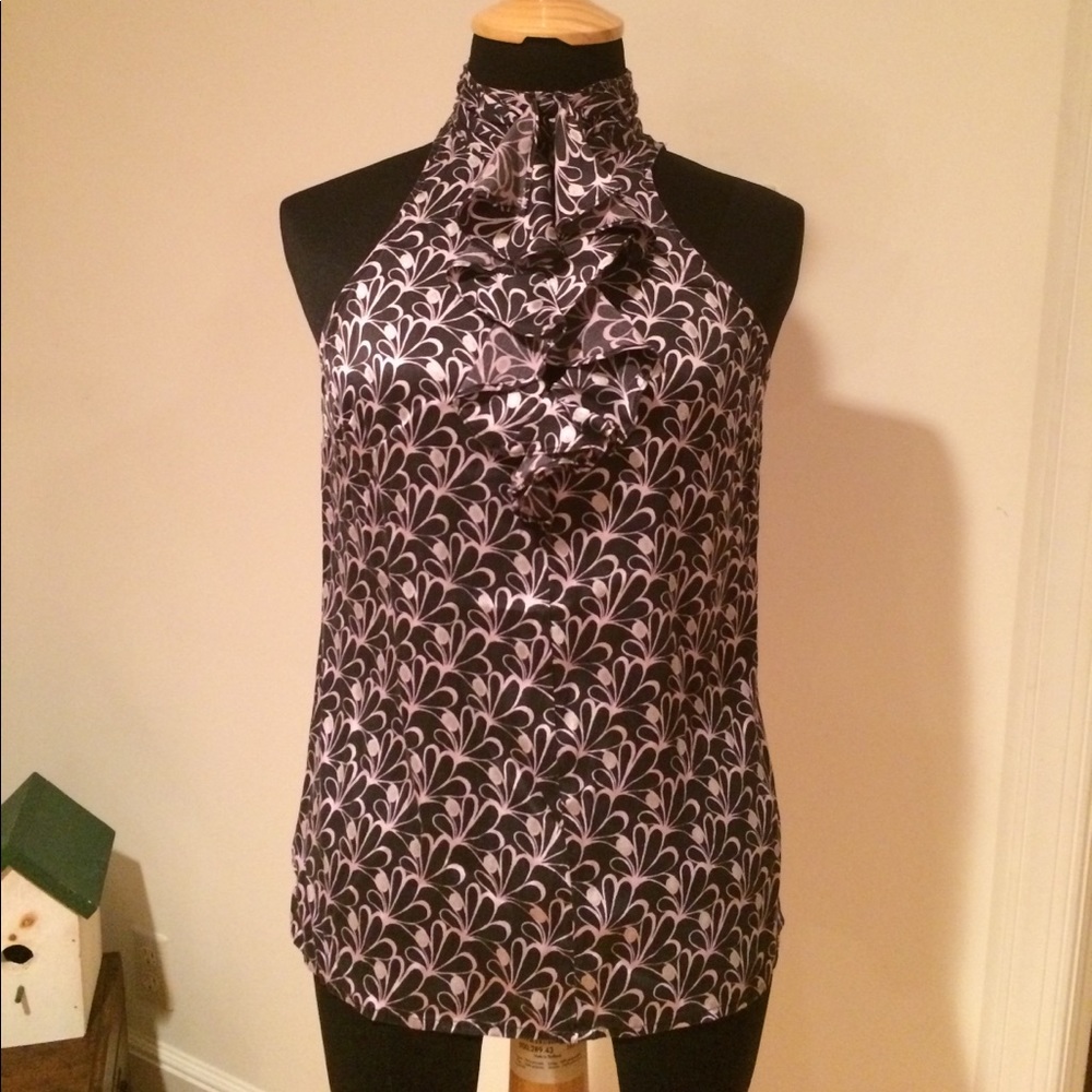 Patterned Silk Express Blouse - image 1