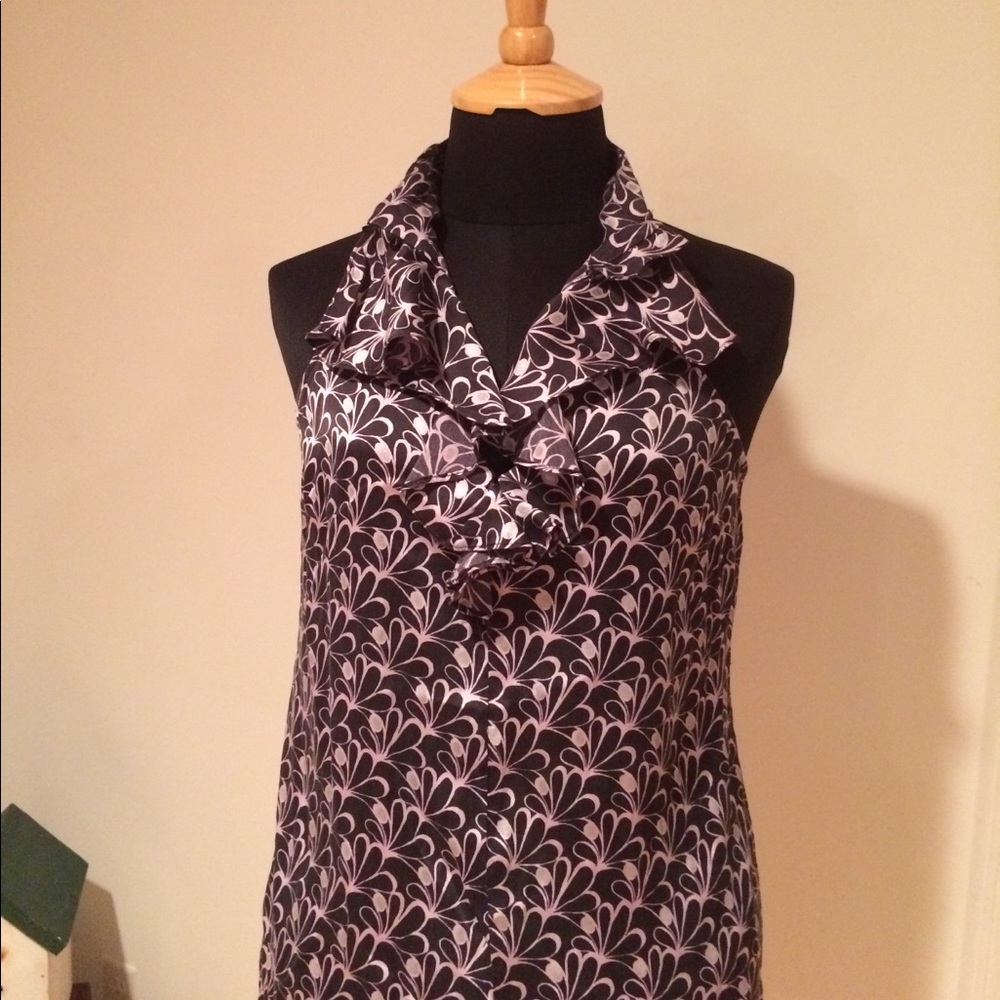 Patterned Silk Express Blouse - image 5