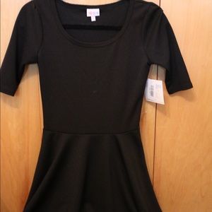 LuLaRoe XS Black Modest Dress BRAND NEW