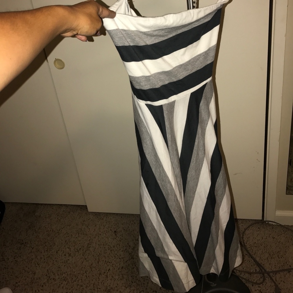 Strapless maxi dress